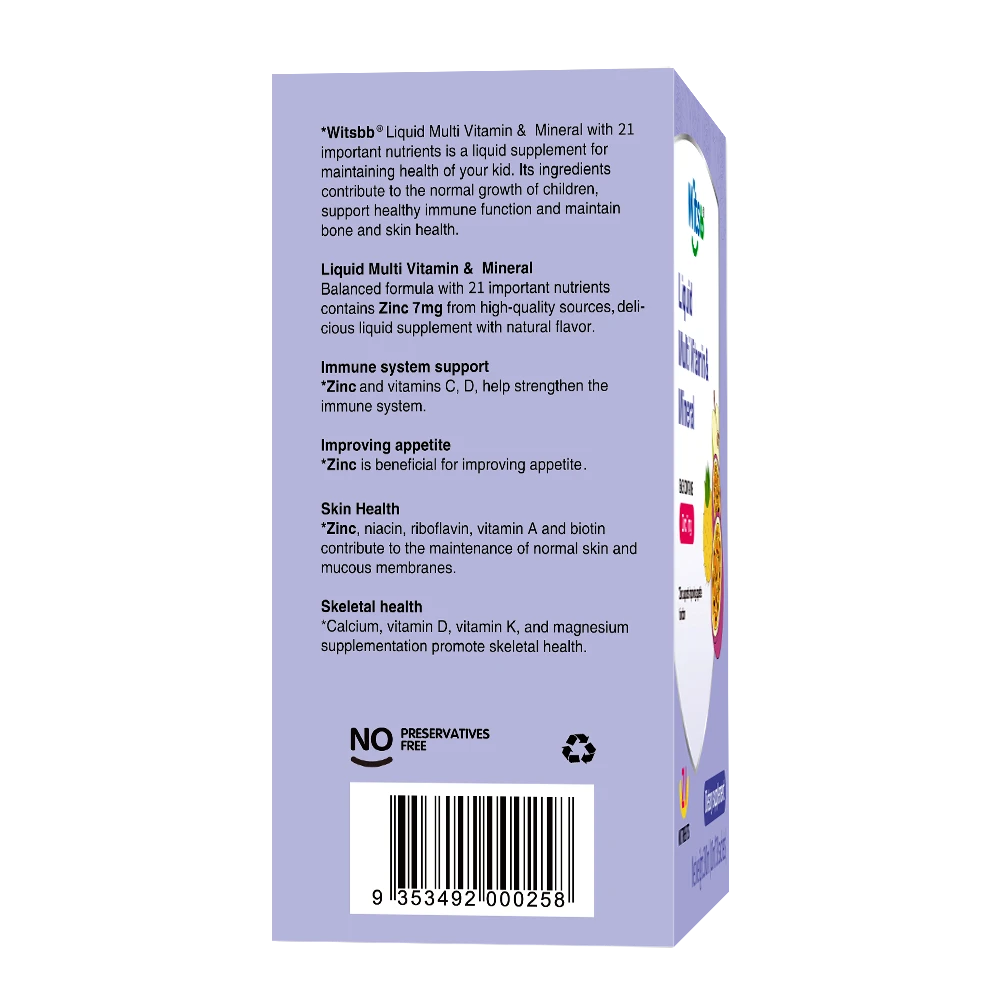 Witsbb Liquid Vitamin & Mineral view 4